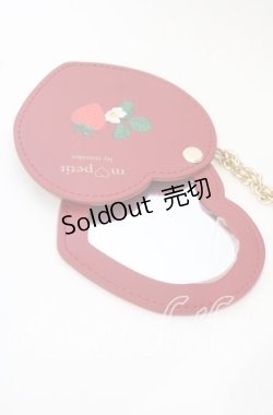 画像4: m petit by misako / AMハートミラー付ポーチ  アカ O-25-10-10-011-LO-ZA-IG-ZT386