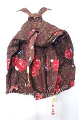 KETTY / チャーム付き花柄バッグ  ブラウン O-25-10-10-002-EL-BG-IG-ZT-K012