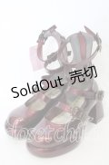 Chalmiere / 4連バックルパンプス S ワイン O-25-10-10-015-LO-SH-IG-OS