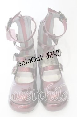 画像2: Chalmiere / 4連バックルパンプス S ワイン O-25-10-10-015-LO-SH-IG-OS