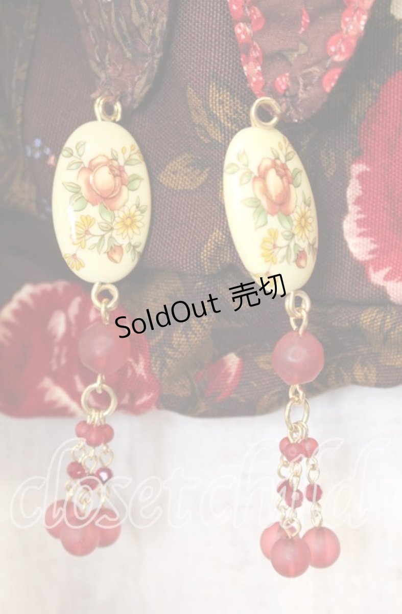 画像2: 【SALE】KETTY / チャーム付き花柄バッグ  ブラウン O-25-10-10-002-EL-BG-IG-ZTK012 (2)