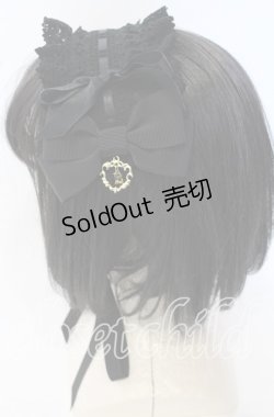 画像2: BABY,THE STARS SHINE BRIGHT / プリンセスドロップヘッドドレス  クロ O-25-10-10-021-BA-AC-IG-OS