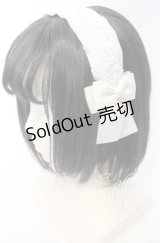 m petit by misako / レースリボンカチューシャ  アイボリー O-25-10-10-031-LO-AC-OW-ZT444