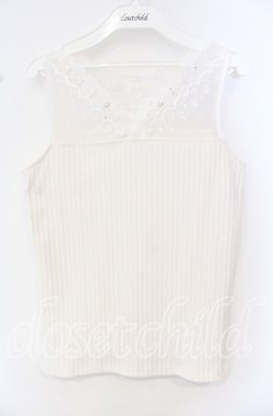 画像1: axes femme / 吸水速乾レースタンク F オフ O-25-10-11-026-AX-TO-IG-OS