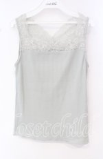 画像1: 【SALE】axes femme / 2WAYレースリブタンク F グリーン O-25-10-11-028-AX-TO-IG-ZT132 (1)