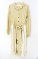 axes femme / レース切替シャツワンピース M イエロー O-25-10-11-031-AX-OP-IG-OS