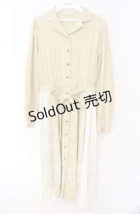 axes femme / レース切替シャツワンピース M イエロー O-25-10-11-031-AX-OP-IG-OS