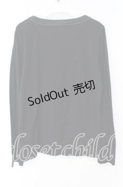 画像3: INGEBORG / ドットリボンデザインカットカーディガン 11号 クロ O-25-10-11-032-LO-TO-OW-OS