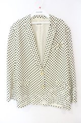 INGEBORG / ドット総柄ジャケット  アイボリー O-25-10-11-036-LO-JA-OW-ZT079