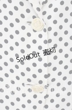 画像2: 【SALE】INGEBORG / ドット総柄ジャケット  アイボリー O-25-10-11-036-LO-JA-OW-ZT079