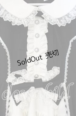 画像2: DearMyLoveWhip / プリンセスティアードはしごレースフリルワンピース 4L クロ×シロ O-25-10-11-040-LO-OP-IG-OS