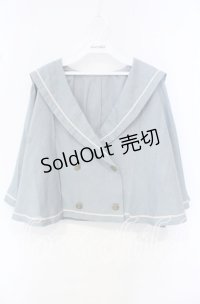 Kurumi Collaboration / マリンアカデミアケープ 3L サックス O-25-10-11-043-LO-JA-IG-OS