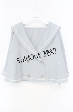 画像1: Kurumi Collaboration / マリンアカデミアケープ 3L サックス O-25-10-11-043-LO-JA-IG-OS