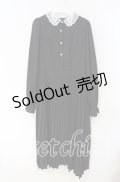 m petit by misako / AM*レースエリプリーツワンピース M クロ O-25-10-11-046-LO-OP-IG-OS