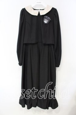 画像1: m petit by misako / サンリオキャラクターズコラボ クロミワッペン付きワンピース M クロ O-25-10-11-048-LO-OP-IG-OS