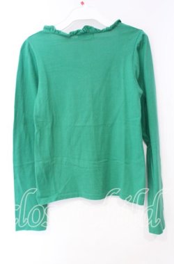 画像3: PEACE NOW / フリルネックプリントカットソー  グリーン O-25-10-11-051-PU-TO-IG-OS