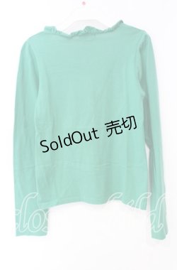 画像3: 【SALE】PEACE NOW / フリルネックプリントカットソー  グリーン O-25-10-11-051-PU-TO-IG-ZT238