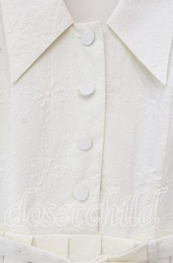 画像2: an another angelus / タイル風エンボス柄ワンピース  オフ O-25-10-11-056-CA-OP-IG-OS