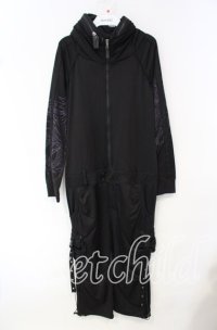 Qutie Frash / ミリタリーオールインワン  ブラック O-25-10-11-057-QU-OP-OW-OS