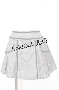 BPN / ブレードプリーツミニスカート  グレー O-25-10-11-1031-GO-SK-IG-ZT238