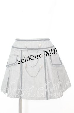 画像1: BPN / ブレードプリーツミニスカート  グレー O-25-10-11-1031-GO-SK-IG-ZT238