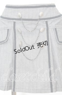 画像2: BPN / ブレードプリーツミニスカート  グレー O-25-10-11-1031-GO-SK-IG-ZT238