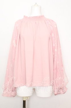 画像1: axes femme / ブルーミングサクラブラウス F ピンク O-25-10-11-1032-AX-BL-IG-OS