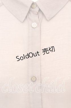 画像2: 【SALE】axes femme POETIQUE / シアーロングシャツ  チャコール O-25-10-11-1039-AX-BL-IG-ZT446