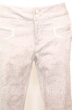 画像2: axes femme / premium ジャガードパンツ S ライトグレー O-25-10-11-1004-AX-PA-IG-OS
