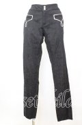 axes femme / premium ジャガードパンツ M クロ O-25-10-11-1005-AX-PA-IG-OS