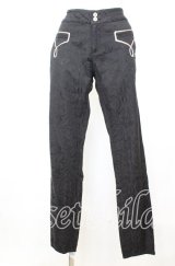 axes femme / premium ジャガードパンツ M クロ O-25-10-11-1005-AX-PA-IG-ZT002