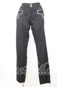 axes femme / premium ジャガードパンツ M クロ O-25-10-11-1005-AX-PA-IG-ZT002