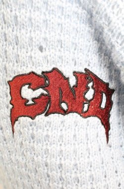 画像4: Candy Stripper / CND COLLEGE ニット  サックス O-25-10-11-1047-PU-TO-IG-ZT094