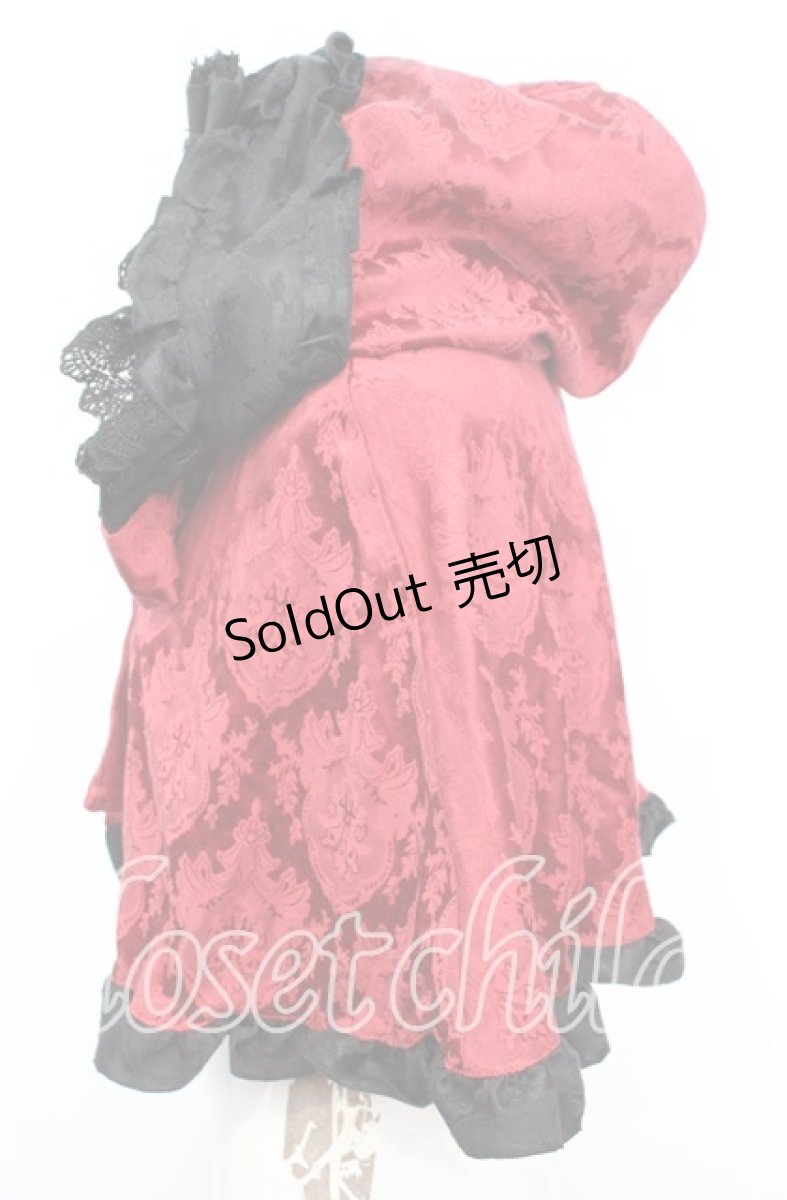 画像3: ATELIER PIERROT / 薔薇色の憤怒 ケープ  レッド×ブラック O-25-10-11-1048-EL-JA-IG-ZI (3)