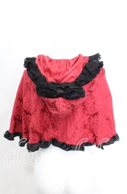 画像4: ATELIER PIERROT / 薔薇色の憤怒 ケープ  レッド×ブラック O-25-10-11-1048-EL-JA-IG-OS