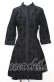 画像1: KILL STAR / Vanda Flocked Collar Dress ドレス L ブラック O-25-10-11-1049-SL-OP-IG-OS (1)