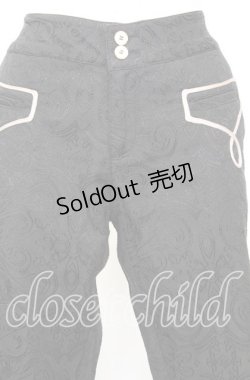 画像2: 【SALE】axes femme / premium ジャガードパンツ M クロ O-25-10-11-1005-AX-PA-IG-ZT002