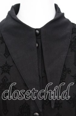 画像2: KILL STAR / Vanda Flocked Collar Dress ドレス L ブラック O-25-10-11-1049-SL-OP-IG-OS