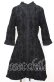 画像1: KILL STAR / Vanda Flocked Collar Dress ドレス XL ブラック O-25-10-11-1050-SL-OP-IG-OS (1)