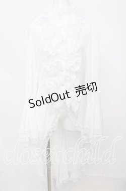 画像1: Triple fortune / ロングテールブラウス  ホワイト O-25-10-11-1052-EL-BL-IG-OS
