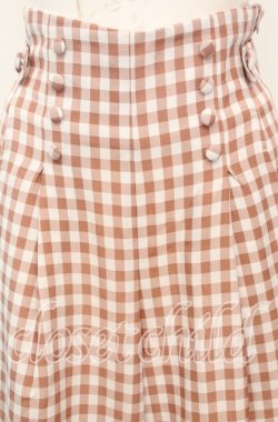 画像2: axes femme POETIQUE / ギンガムチェックパンツ  オレンジ系 O-25-10-11-1006-AX-PA-IG-OS