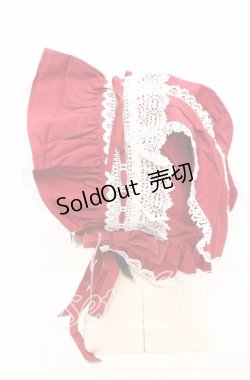 画像2: BABY,THE STARS SHINE BRIGHT / うさみみボンネット  えんじ O-25-10-11-1060-BA-AC-IG-OS