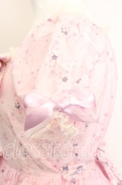 画像4: BABY,THE STARS SHINE BRIGHT / キラキラ星座とコンペイトウのお星様柄ワンピース  ピンク O-25-10-11-1008-BA-OP-IG-OS