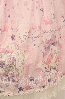 画像6: BABY,THE STARS SHINE BRIGHT / キラキラ星座とコンペイトウのお星様柄ワンピース  ピンク O-25-10-11-1008-BA-OP-IG-OS
