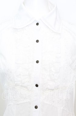 画像2: Ozz Croce / フリルヨークワンピース  ホワイト O-25-10-11-1011-OO-OP-IG-OS