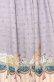 画像2: axes femme POETIQUE / パルティシオン柄ワンピース M グレー×ラベンダー O-25-10-11-1012-AX-OP-IG-OS (2)