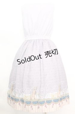 画像3: axes femme POETIQUE / パルティシオン柄ワンピース M グレー×ラベンダー O-25-10-11-1012-AX-OP-IG-OS