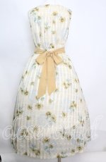 画像2: 【SALE】axes femme POETIQUE / ヒマワリレースロングワンピース  イエロー O-25-10-11-1013-AX-OP-IG-ZH (2)