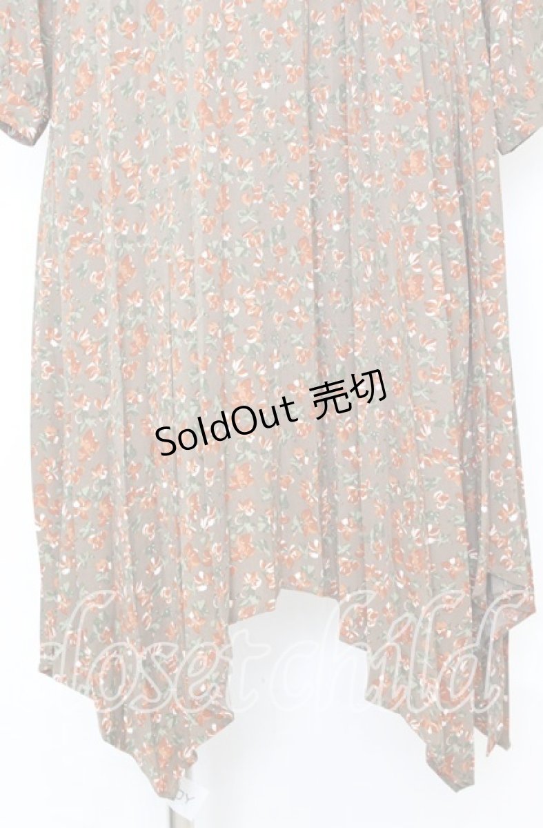 画像2: 【SALE】axes femme / 小花柄ワンピース  ブラウン O-25-10-11-1022-AX-OP-IG-ZT254 (2)