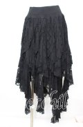 PUNK RAVE / Gothic Black Irregular Skirt イレギュラースカート  ブラック O-25-10-11-1029-PU-SK-IG-OS